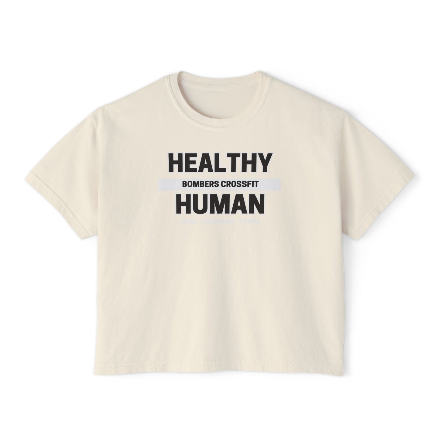 Women's Healthy Human Crop T