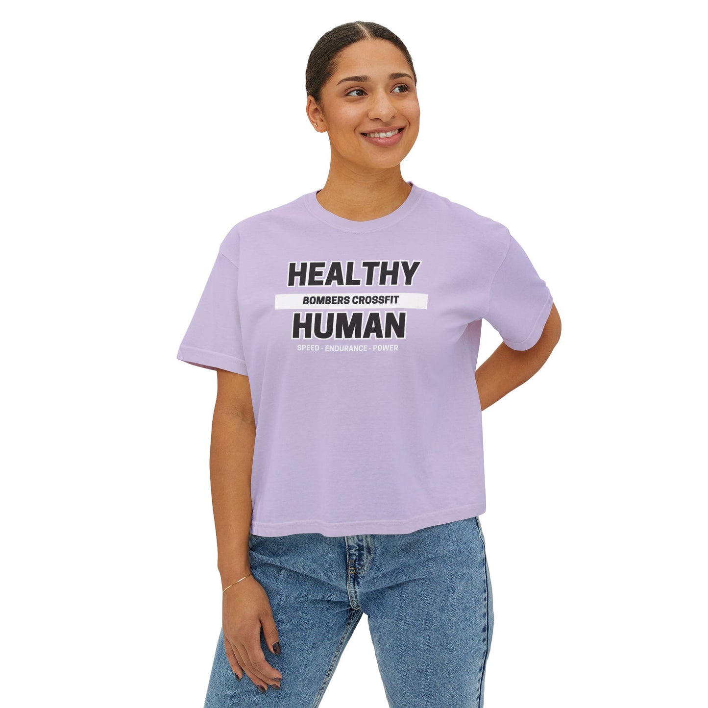 Women's Healthy Human Crop T