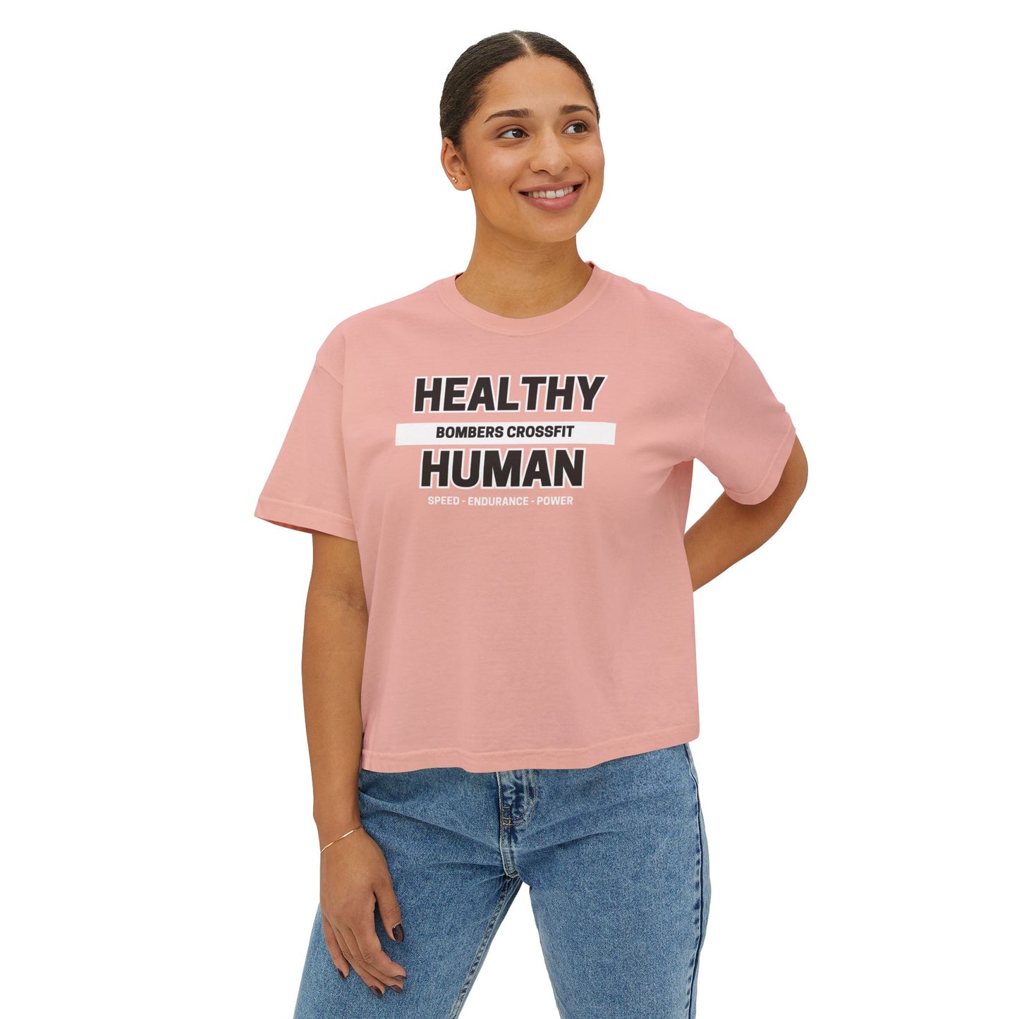 Women's Healthy Human Crop T